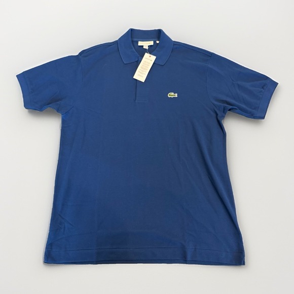 Lacoste Other - Lacoste Men's Polo Shirt M Blue Classic Fit Short Sleeve 100% Cotton Preppy NWT